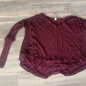 Red long sleeve - free people